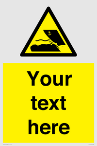 Custom Warning submerged objects in watercraft areas